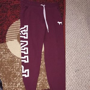 Pink sweatpants